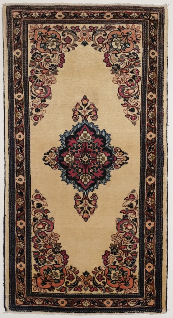 Sarouk Tappeto 120x60 (Iran) Annodato A Mano