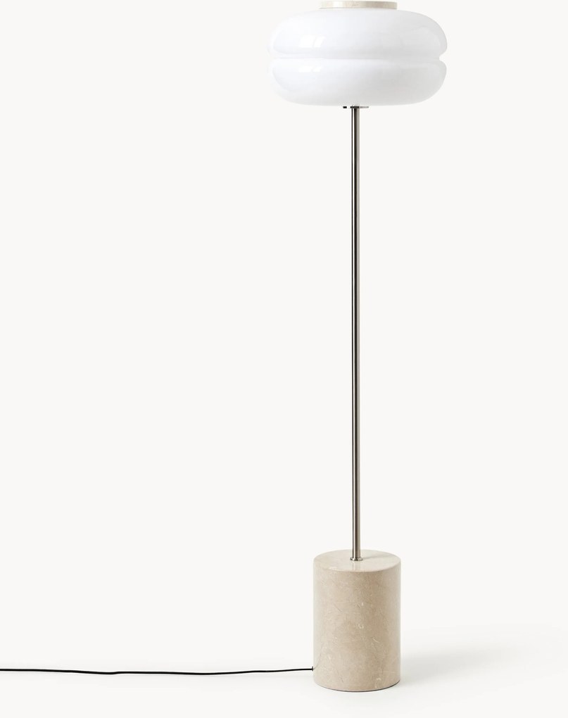 Lampada da terra con base in marmo Bun