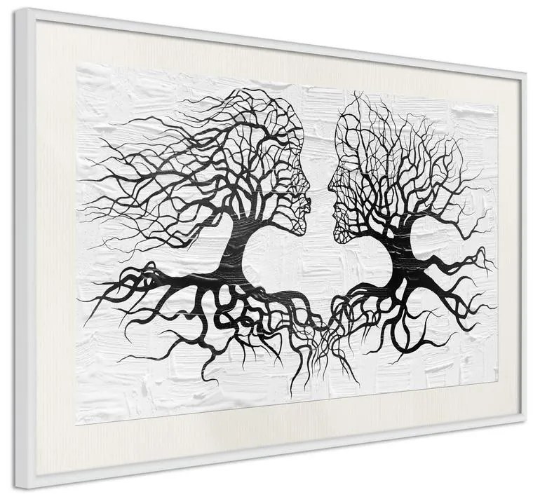 Poster  Like the Old Trees  Cornice Quadri Cornice nera con pass-partout, Larghezza x Altezza Home decor 30x20