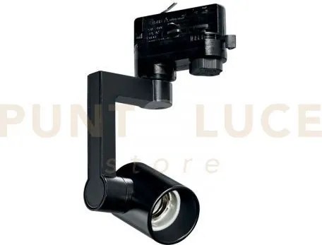 Proiettore binario express nero 1 luce attacco e27 10x14cm