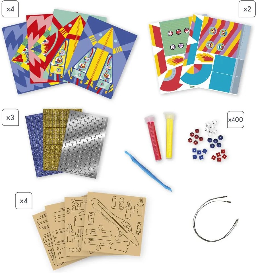 Atelier per bambini XXL - Multiattività avventurieri del cielo - 13 creazioni