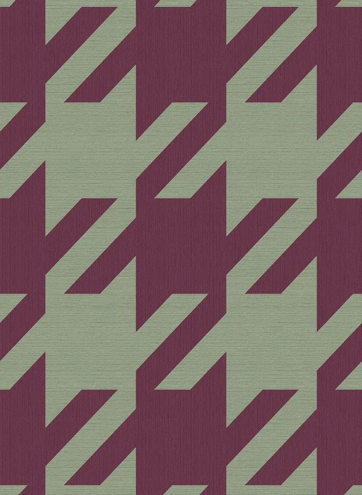 Eijffinger Wandbild Pied De XL - Burgundy Pistache