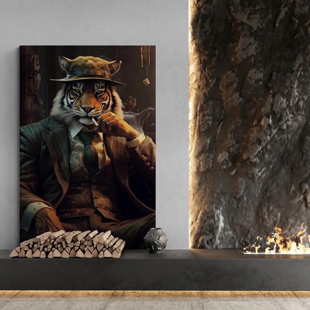 Stampa su tela – Gangster animale tigre