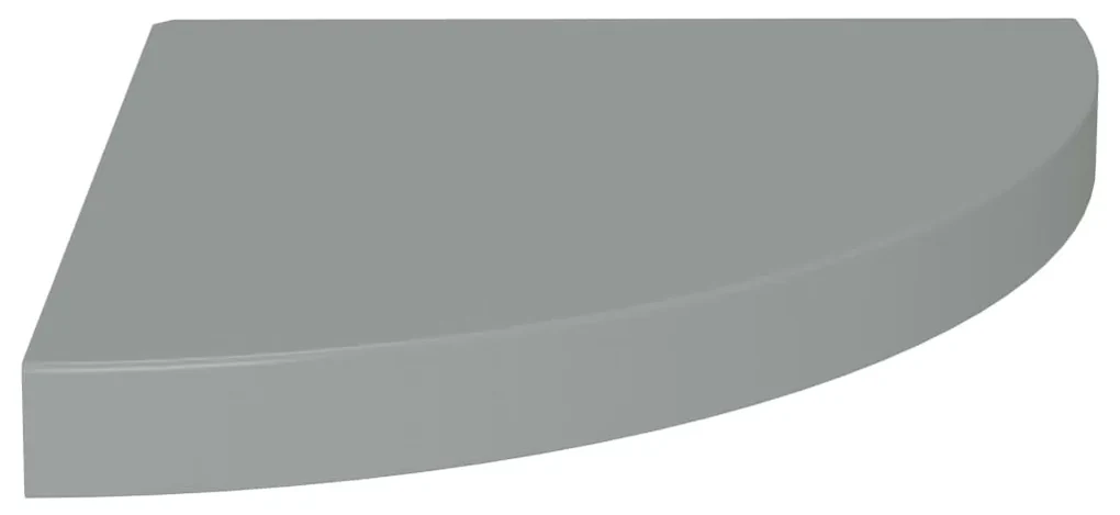 323923  floating corner shelves 2 pcs grey 35x35x3,8 cm mdf