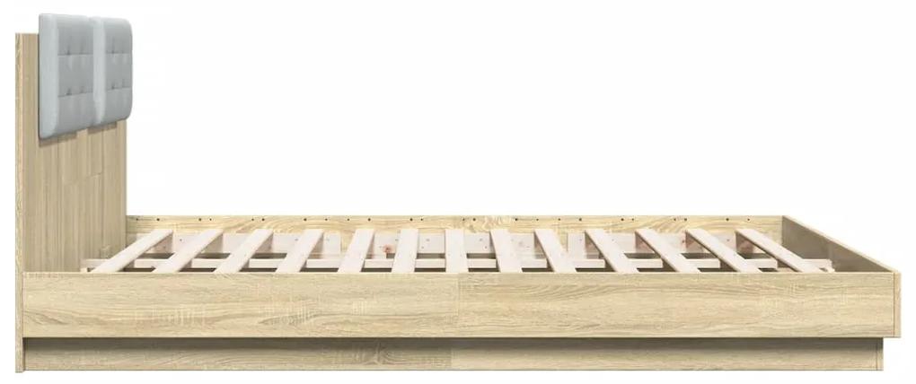 Giroletto testiera rovere sonoma 180x200 cm legno multistrato
