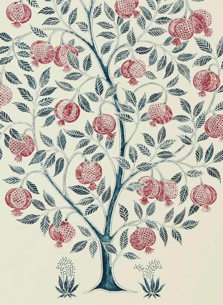 Sanderson Tapete Anaar Tree - Annato/ Blueberry