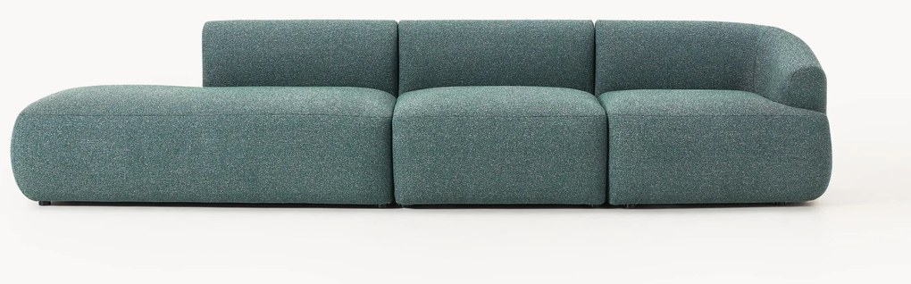 Chaise longue componibile 2 posti in bouclé Sofia