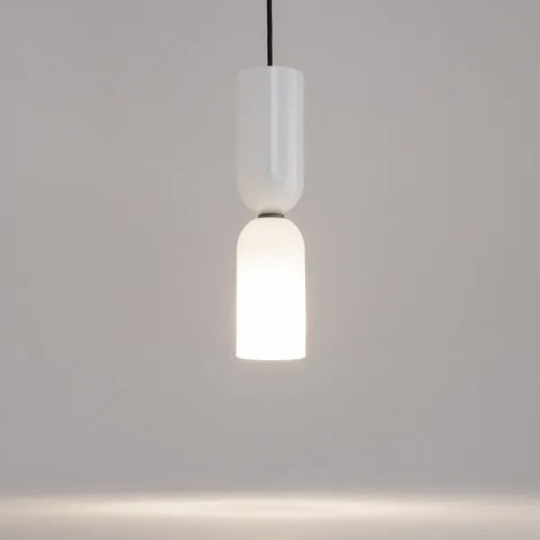 Maytoni MOD177PL-01W - Lampadario a sospensione con filo MEMORY 1xE14/40W/230V bianco