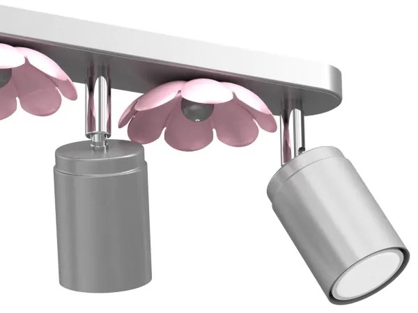 Faretto FLOWER 3xGU10/8W/230V cromo opaco