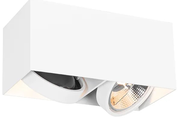 Faretto Smart bianco rettangolare 2 luci incl. 2 Wifi GU10 111mm - Box