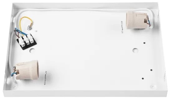 Plafoniera OAK SQUARE 2xE27/15W/230V 35x35 cm quercia