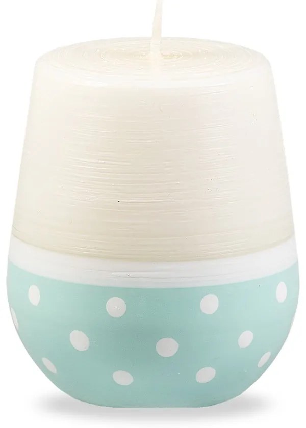 Candela bianco-turchese, tempo di combustione 32 h Sweetness - Unipar