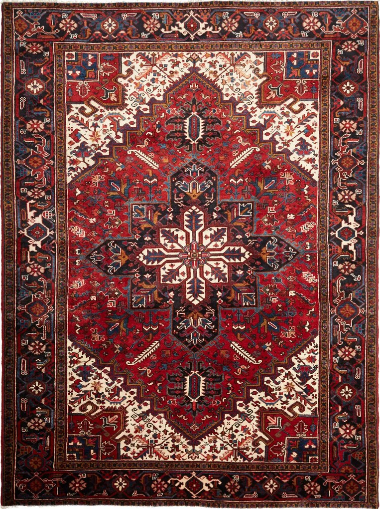 Heriz Tappeto persiano 220 x 300 Rosso (Iran) Annodato A Mano
