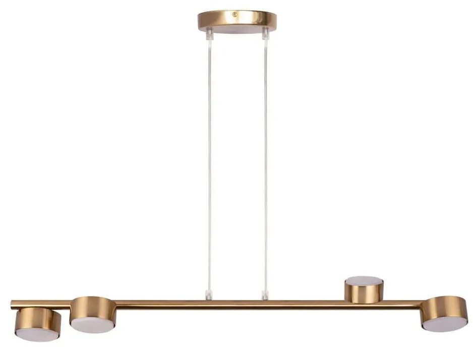 Lampadario a sospensione con filo PUNTO 4xGX53/12W/230V oro