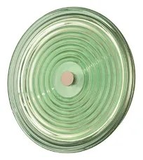 Applique LED JOKEY D28 cm in metallo e vetro decorato Verde