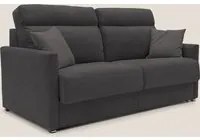 Divano Letto 3 Posti 196x102x97 cm in Tessuto Nero