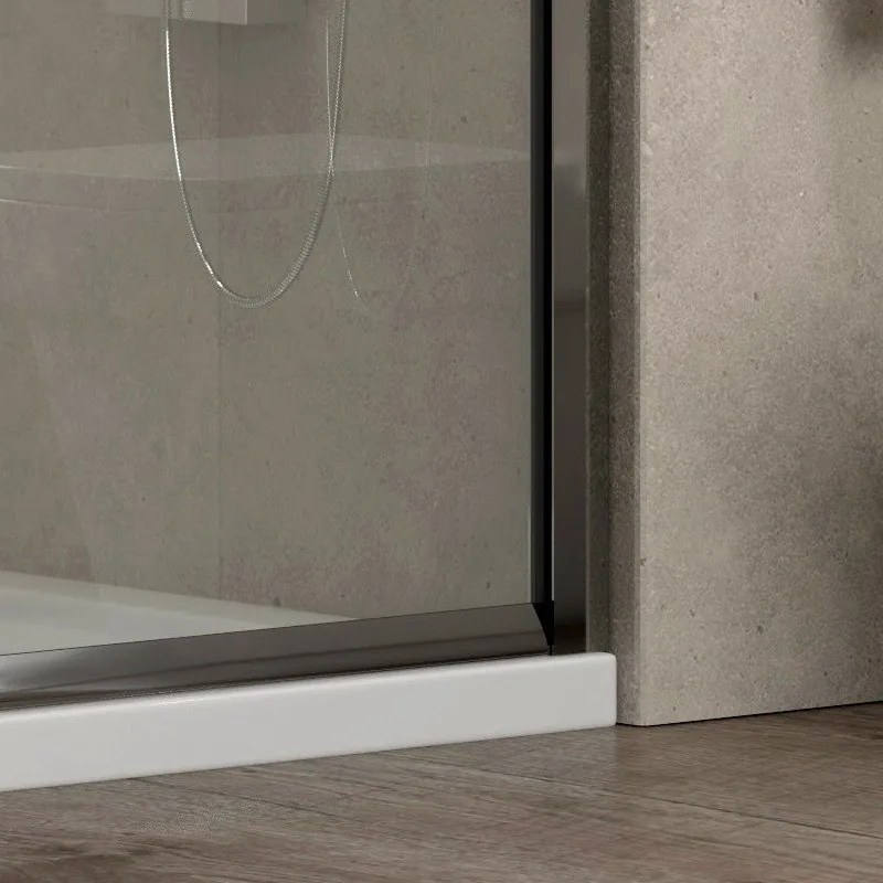 Porta doccia nicchia 110cm con anta scorrevole altezza 180cm K410N - KAMALU