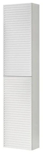 Colonna per mobile bagno Pixel Stripes 2 ante P 27 x L 30 x H 160 cm laccato opaco bianco