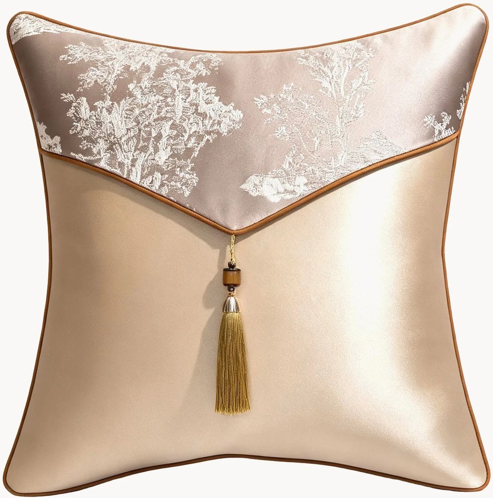 Copricuscino jacquard con nappe SanJu