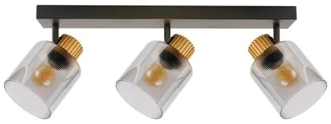 Brilagi - Faretto HYGGE 3xE14/15W/230V nero/fumé