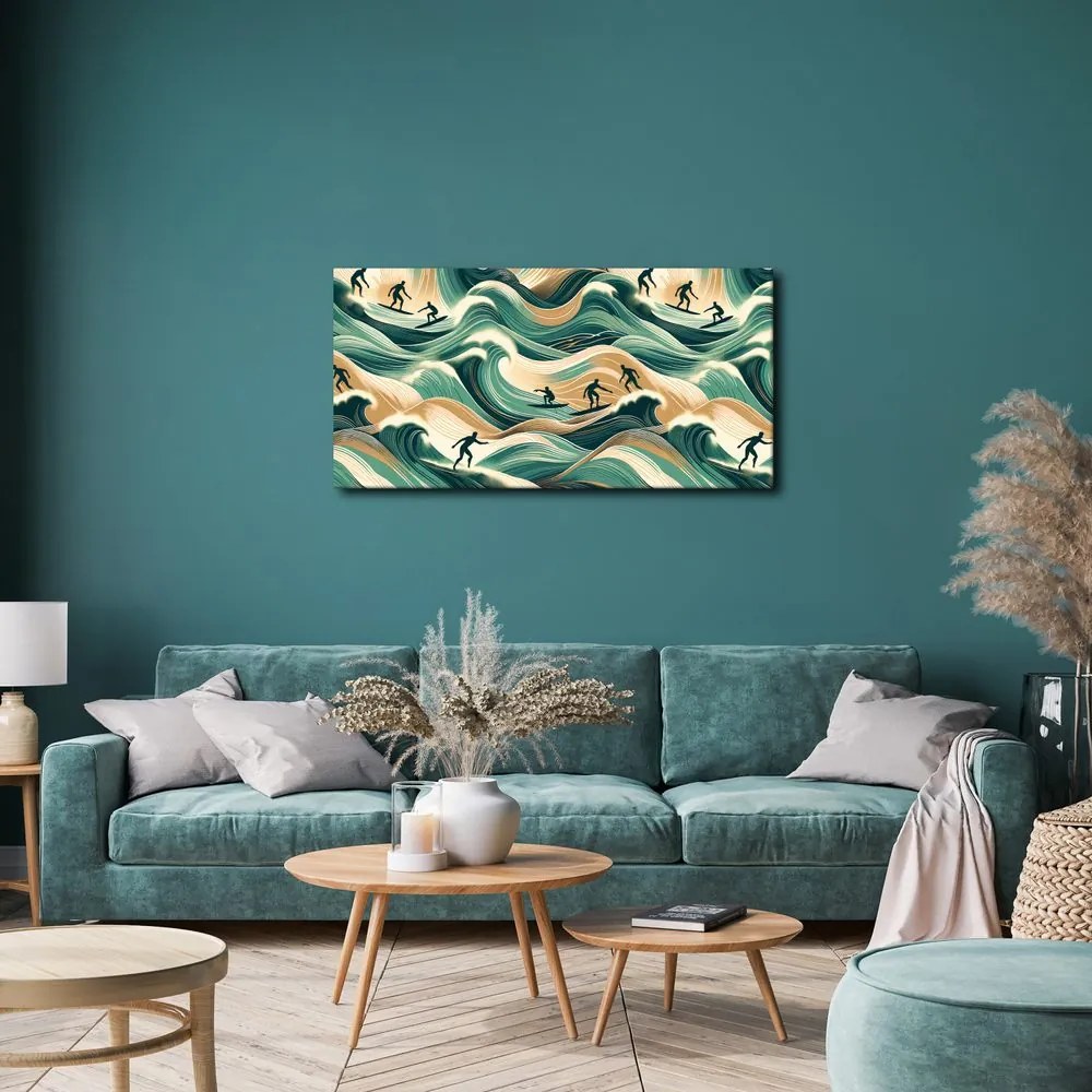 Quadro su tela – Sport sulle onde dell’oceano