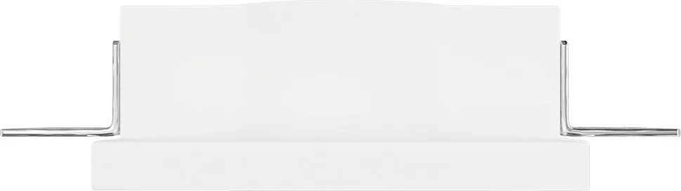 Portafaretto Quadrato 100x100 mm GU10 in Gesso Pitturabile Curvo