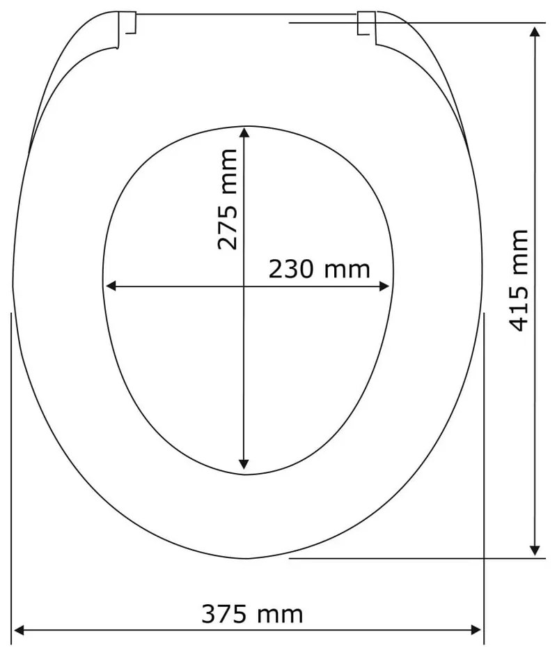 Sedile per WC con chiusura automatica 37,5 x 41,5 cm Guilty Dog - Wenko