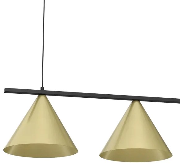 Lampadario a sospensione con cavo CAPITAL 3xGX53/15W/230V oro