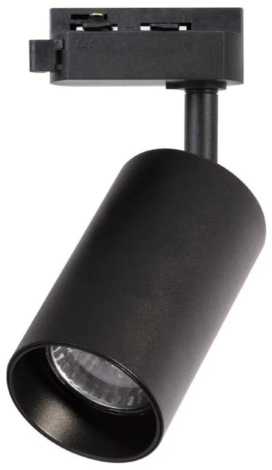 Faretto per sistema ferroviario monofase PIPE 1xGU10/10W/230V nero