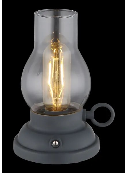 Globo 58016A - Lampada da tavolo LED dimmerabile PETRO 1W/3,7V 1200mAh antracite