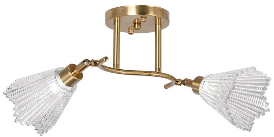 Lampadario a sospensione con supporto rigido 2xE14/60W/230V oro