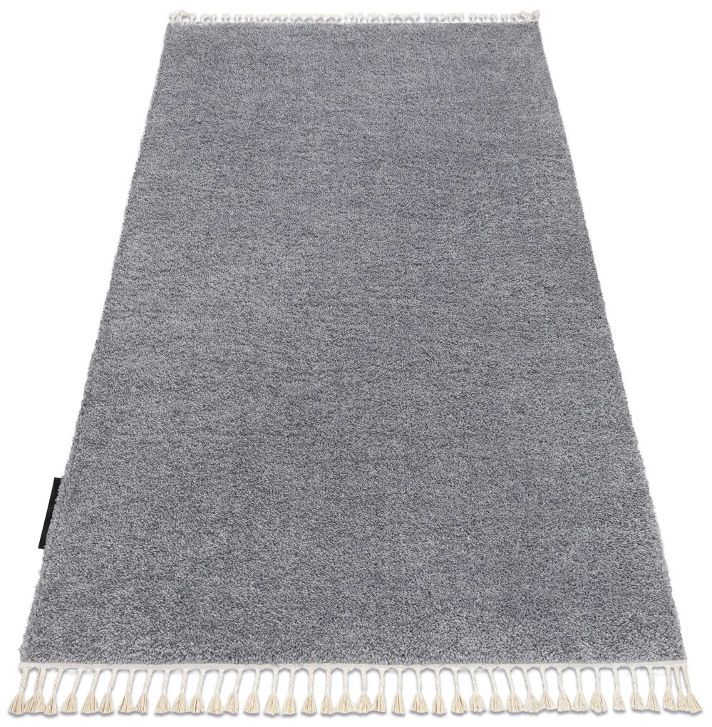 Tappeto BERBER 9000 grigio chiaro Frange berbero marocchino shaggy