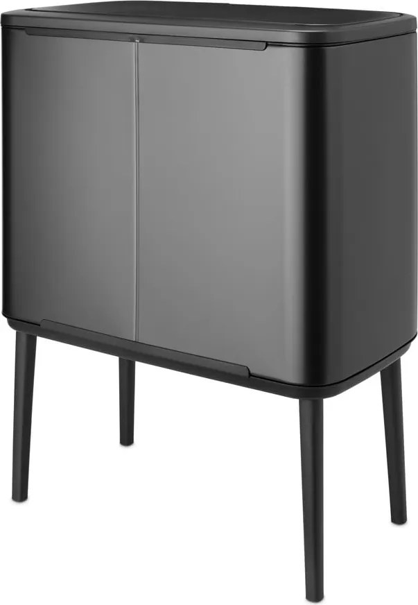 Bidone per rifiuti in acciaio grigio scuro touch 36 l Bo Touch Bin - Brabantia