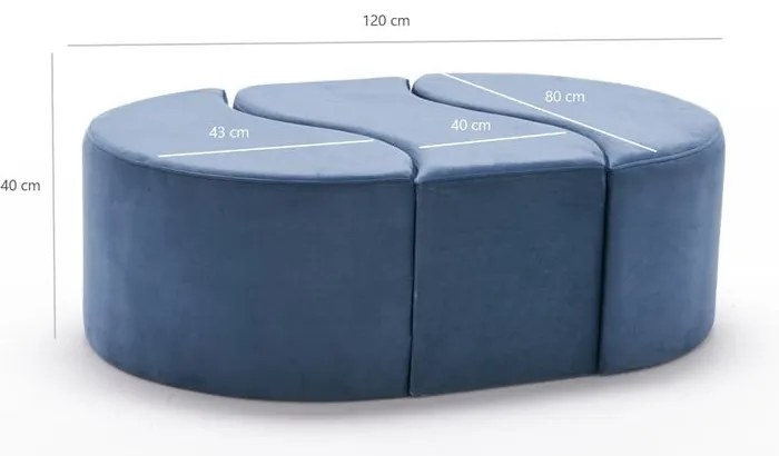 Sgabello azzurro Alya - Artie