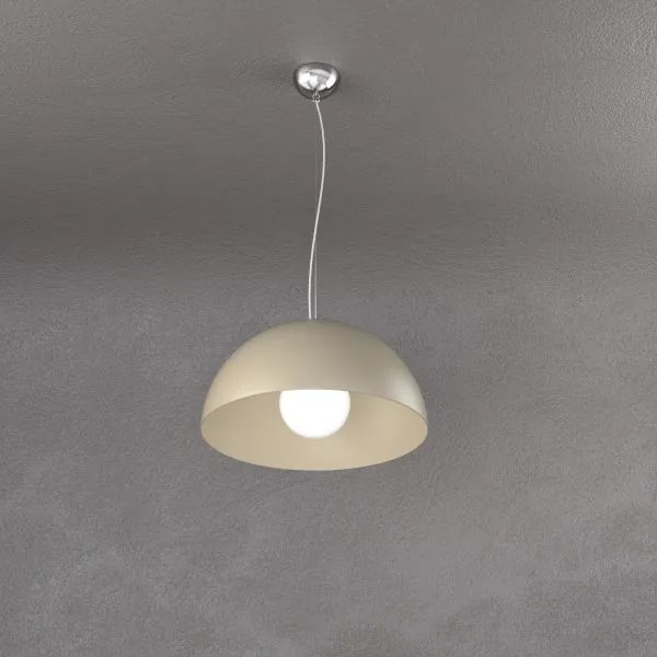 Cup sospensione d.35 cm. 1 luce sabbia 1144-s35-sa