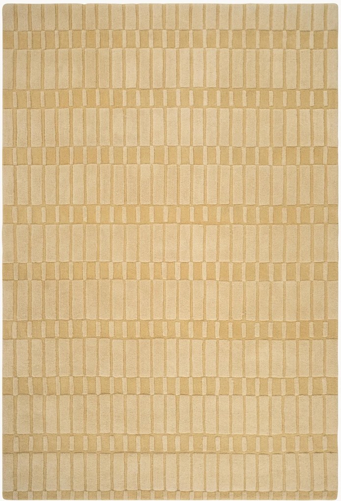 Tappeto in lana a quadri fatto a mano Anais