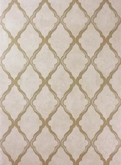 Gittertapete Jali Trellis v. Osborne & Little - Gold/ Gilver