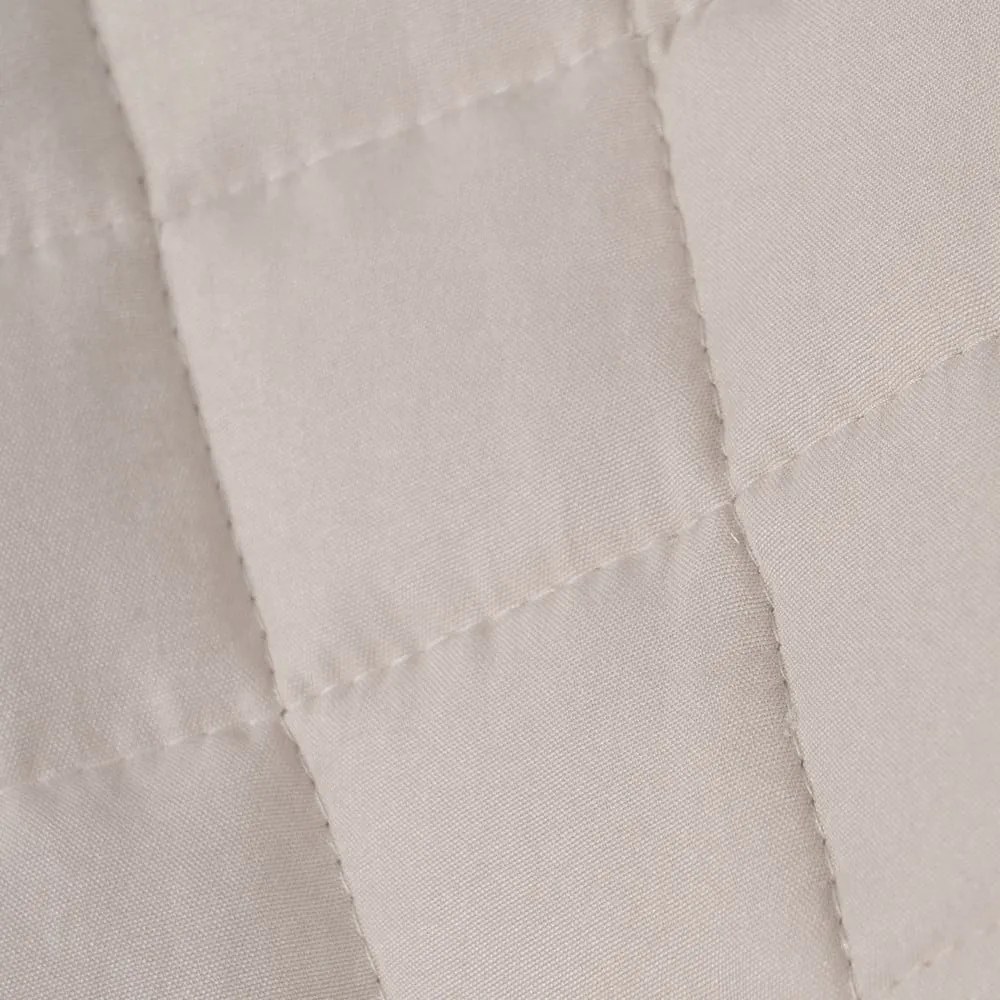 Copriletto beige con rivestimento trapuntato 240x260 cm – Ixia