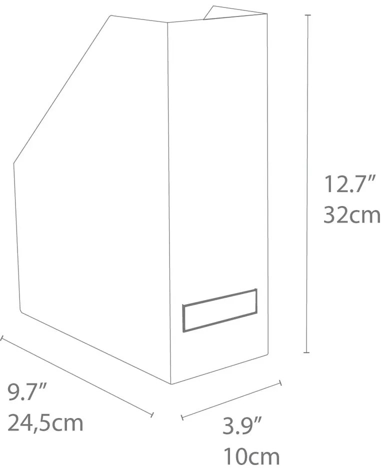 Organizzatore di documenti grigio Viktoria - Bigso Box of Sweden