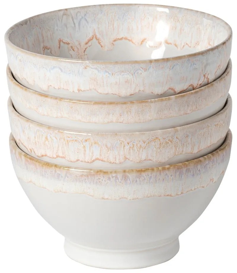 Ciotole bianche in gres in set di 4 pezzi ø 15 cm Latte - Costa Nova