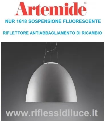 Artemide schermo antiabbagliamento ricambio per Nur 1618 fluorescente