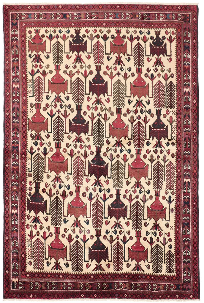 Afshar Tappeto 240x160 (Iran) Annodato A Mano