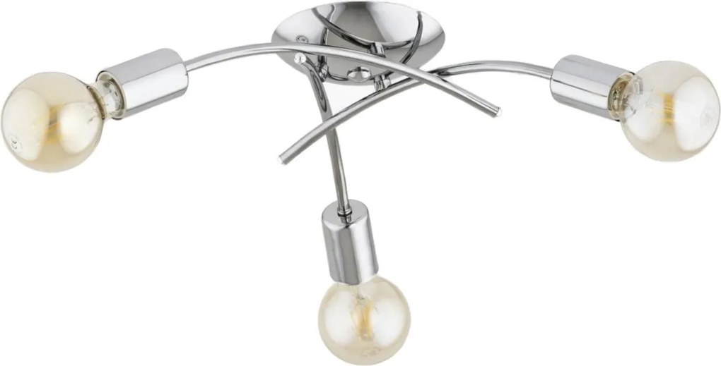 Plafoniera TORIZO 3xE27/15W/230V cromo lucido