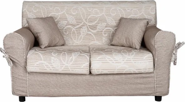 Divano 2 posti in tessuto sfoderabile 150 cm PANAMA Beige Chiaro