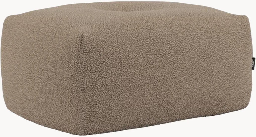 Poggiapiedi in teddy-bouclé Soft