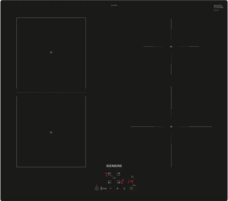 Bosch - Piano cottura ad induzione siemens - 4 fuochi - 60 cm - EE611BPB5E IQ500