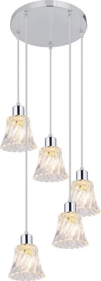 Rabalux - Lampadario su filo 5xE14/40W/230V