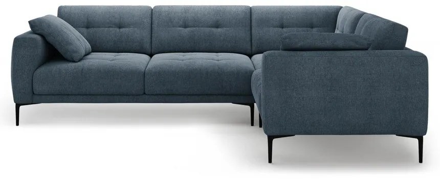 Divano angolare blu scuro (con penisola a destra/a L) Bemy – Micadoni