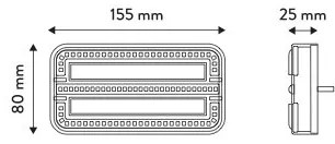 LED Luce combinata con indicatore di direzione dinamico LED/12-24V IP65