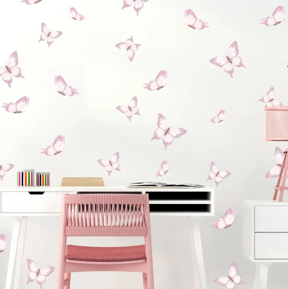 Decorazioni paret - Farfalle rosa | Inspio